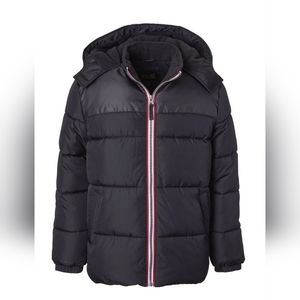 Ixtreme BLACK Big Boy's Canvas Yoke Puffer Jacket